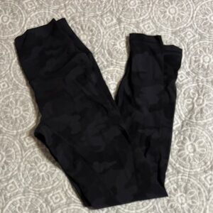 Lululemon Align 28” Black Camouflage Leggings